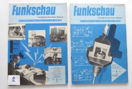 2 Hefte Funkschau Nr. 3/4 vom Febr. 1959, je ca 40 Seiten