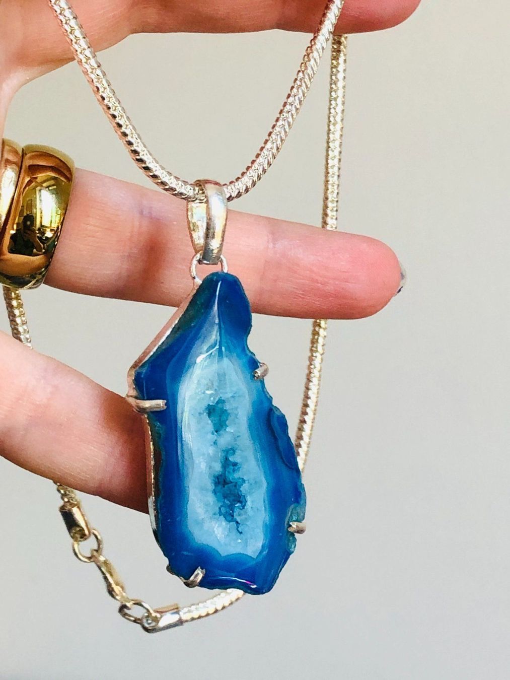 Catenine: Solar Quartz Druzy Ethenic Jewelry – Nuovo e nell'imballaggio originale da Genève venduto da AGBERG 5