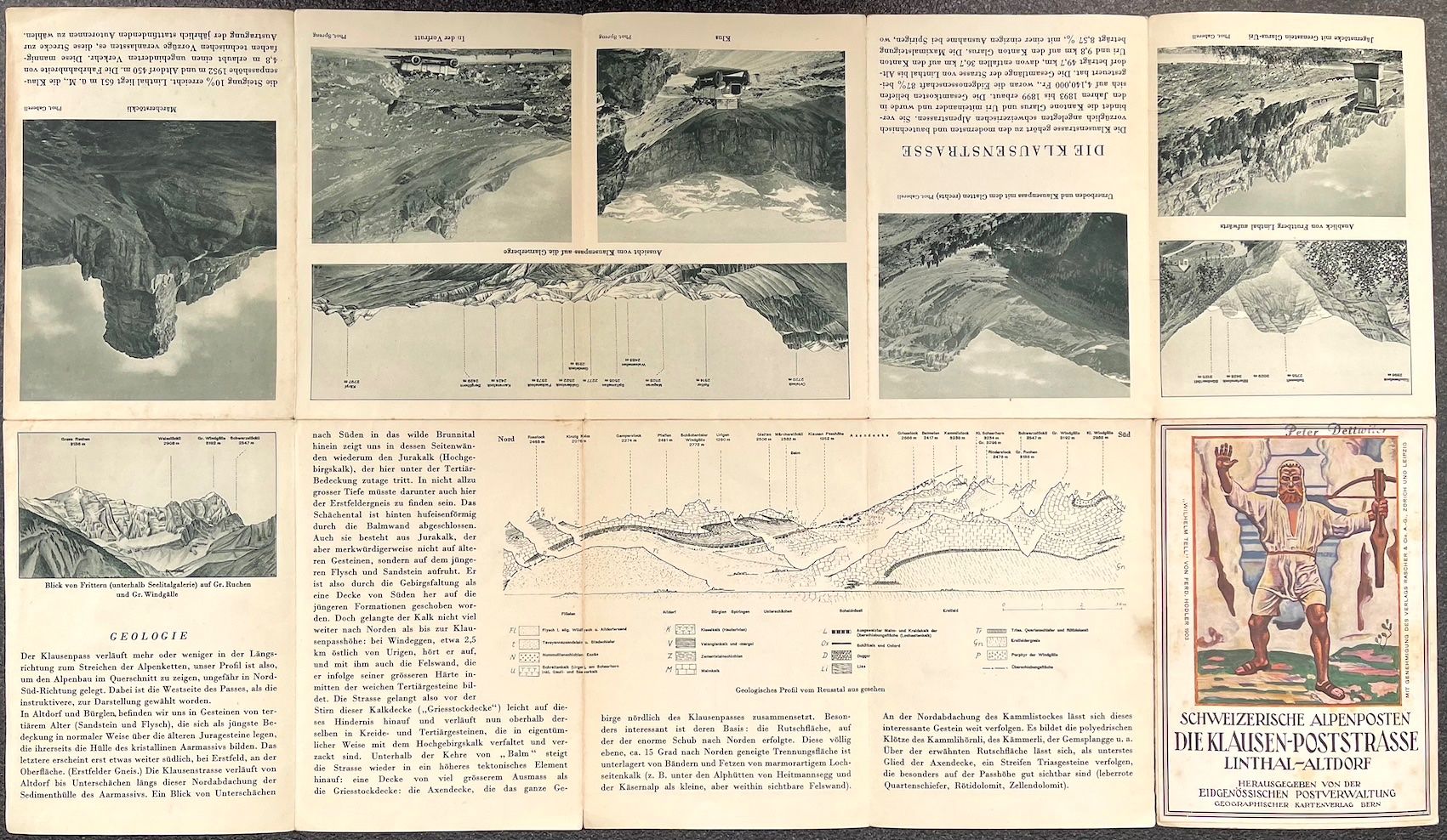 Cartine & Atlanti: Schweizerische Alpenposten: Klausen-Poststrasse – Usato da Burgdorf venduto da Bsb7 2