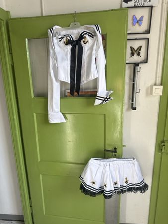 Seemannskostüm Corsage Jacke Rock Grösse S neu
