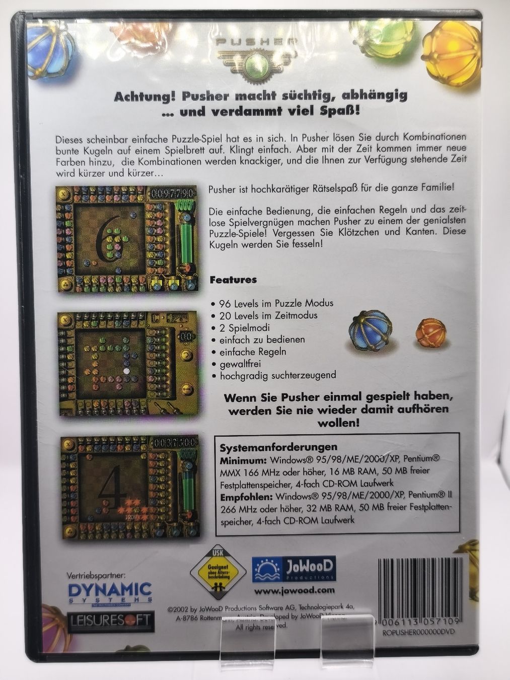 Microsoft Spiele: Jeu PC Pusher boîte et notice bon état – Gebraucht aus Conthey von Th3gr4yf0x 2