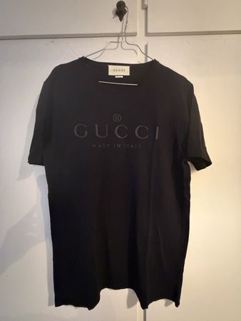 T-shirt Gucci nera taglia M Made in Italy