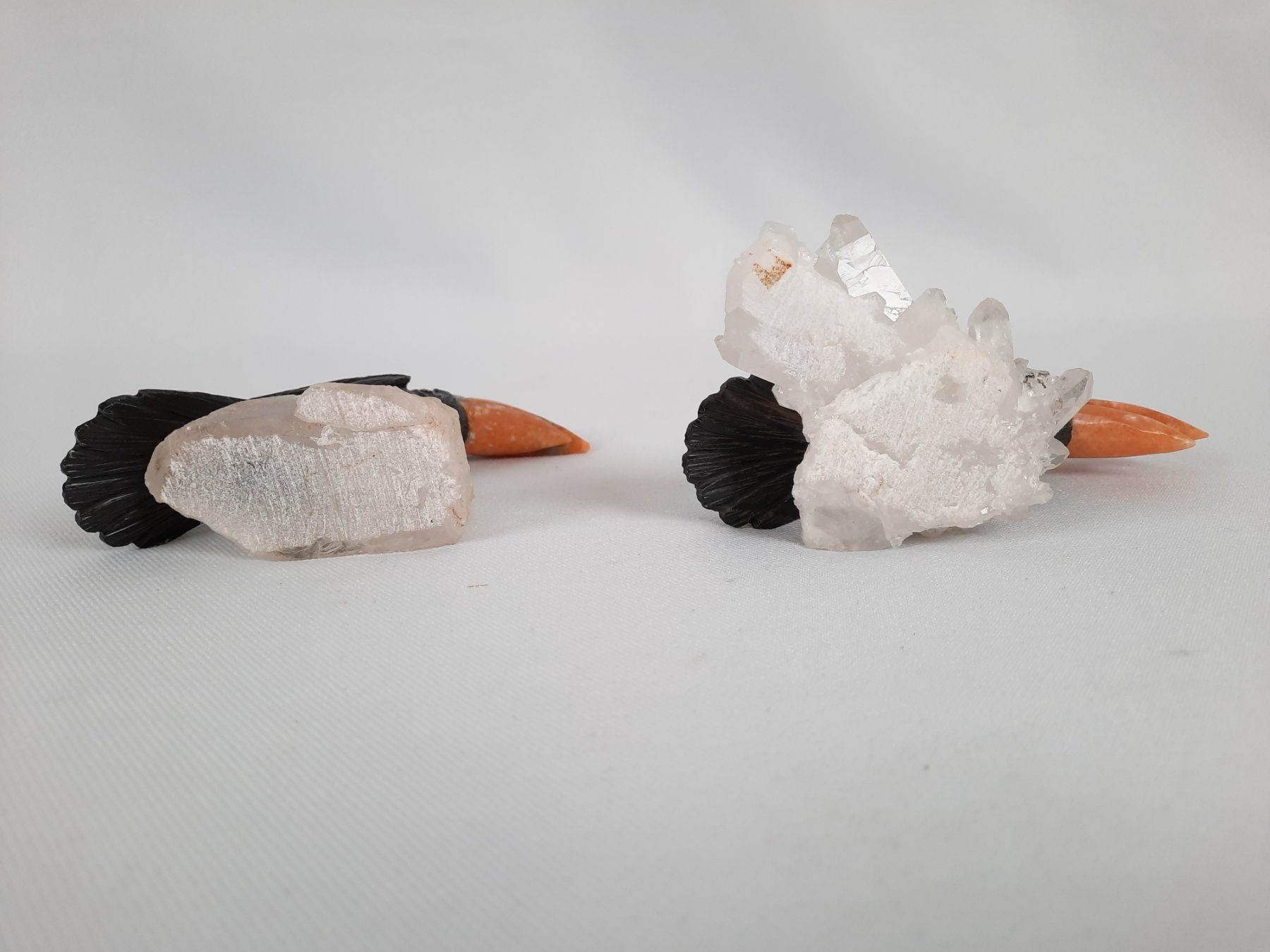 Minerali & Pietre curative: 2 Vögel auf Bergkristall – Usato da Beinwil am See venduto da Restwert_Beinwil 2
