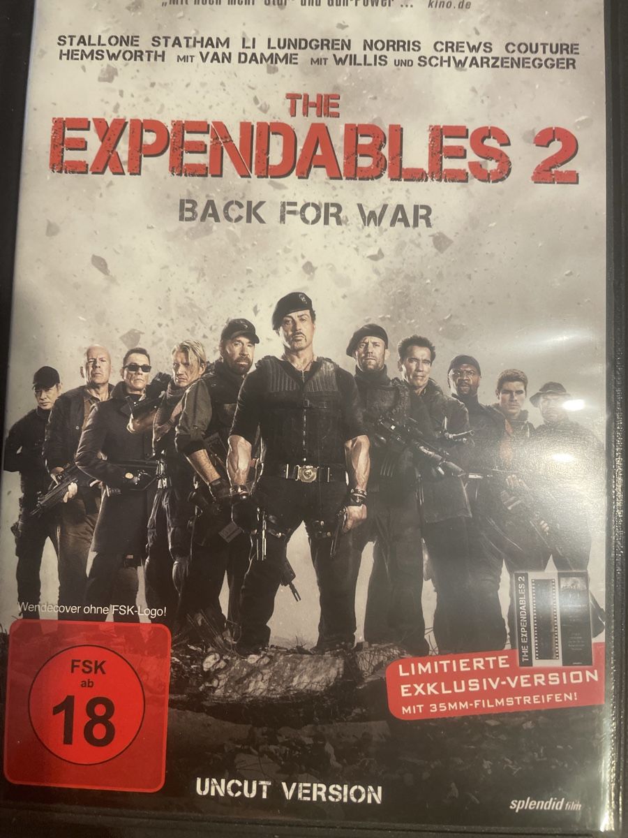 Tutti i DVDs: Expendables 2, Chuck Norris darf nicht mitspielen – Usato da Winterthur venduto da machmaschine
