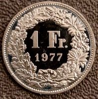 1 Franken 1977 stgl. / aus Münzsatz