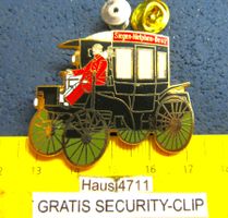MERCEDES BUS OLDTIMER 1.BUSLINIE DER WELT PIN GROSSS 45x35mm
