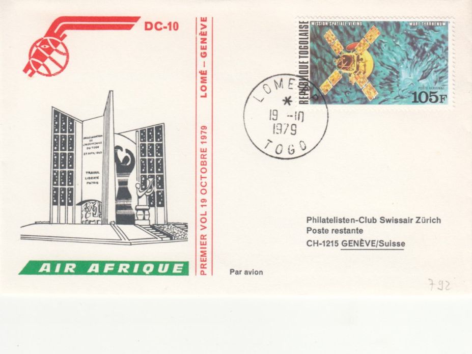 Tutti i francobolli: SLH RF 79.10 a Lomé - Genève – Usato da Bürglen TG venduto da StampGraf