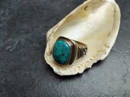 Bague avec grosse turquoise