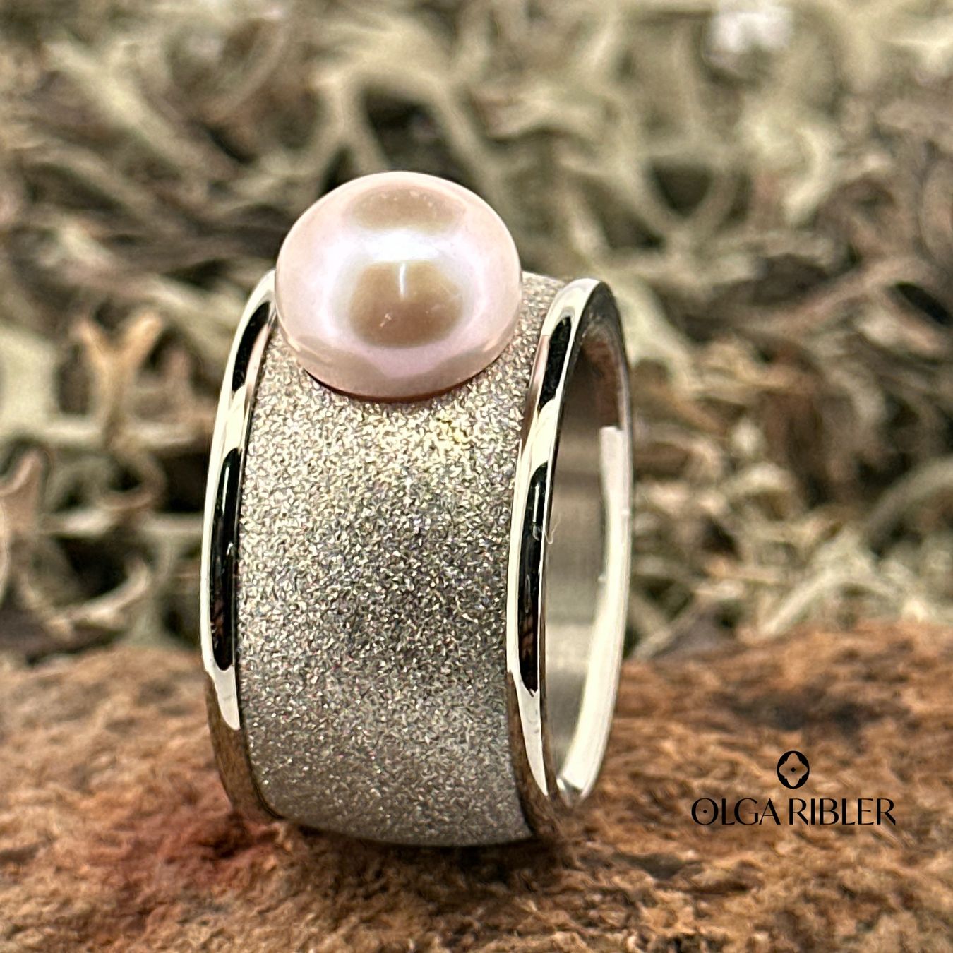 Olga Ribler Ringe: Edelstahlring mit Perle, Gr. 61 – Neu (gemäss Beschreibung) aus Luzern von MonikaS03 3