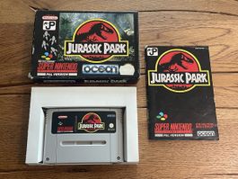 Super Nintendo Jurassic Park Spiel mit OVP & Anleitung, PAL 