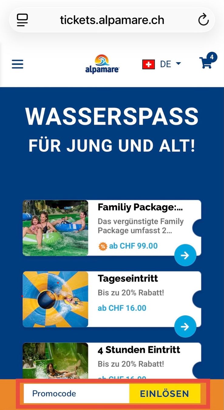 Buoni: Alpamare Rabattcode für Family Package – Nuovo (secondo la descrizione) da Nunningen venduto da Chonggi 2