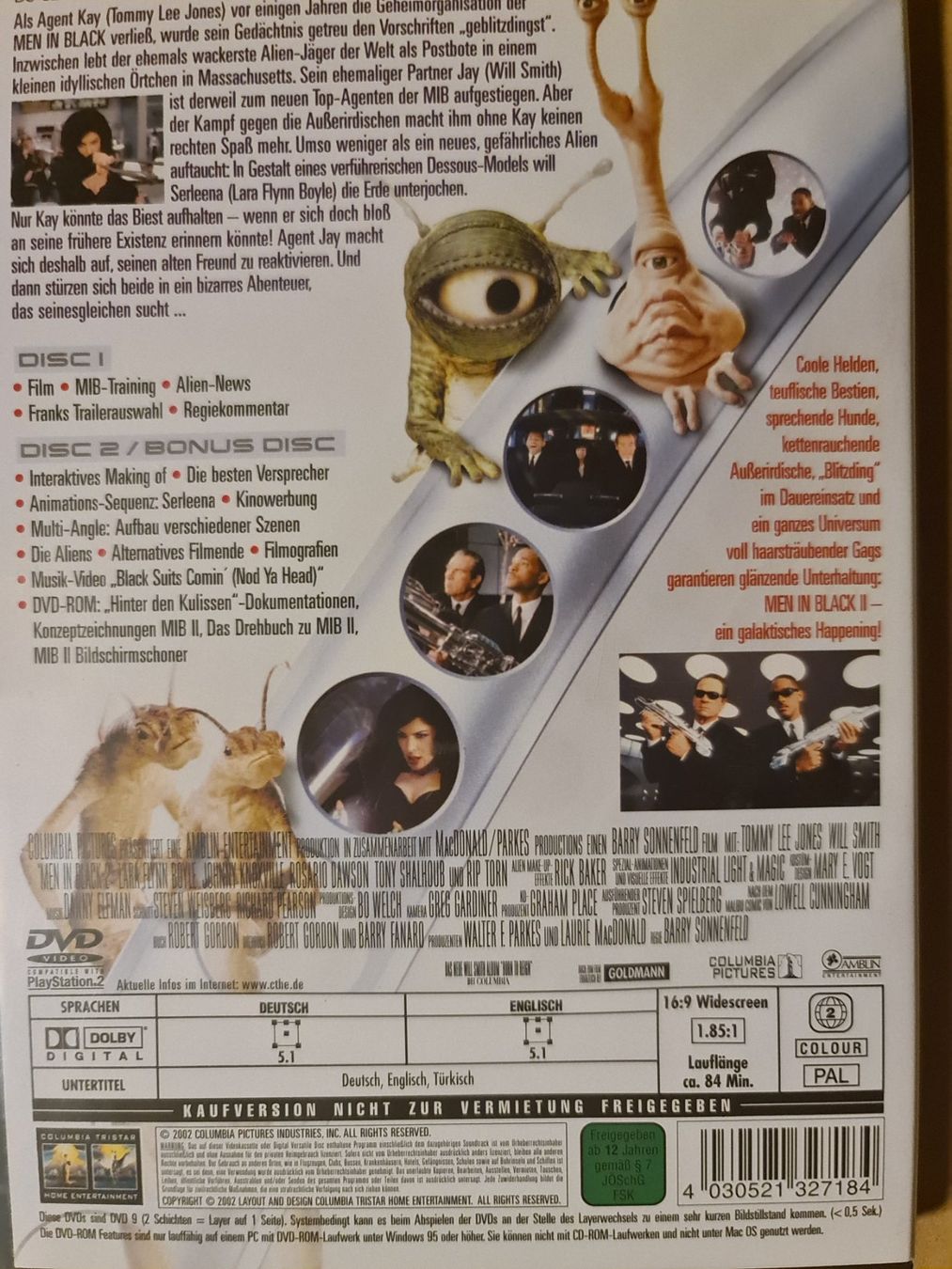 Tutti i DVDs: Men in black 2 – Usato da Dintikon venduto da Vexi 1