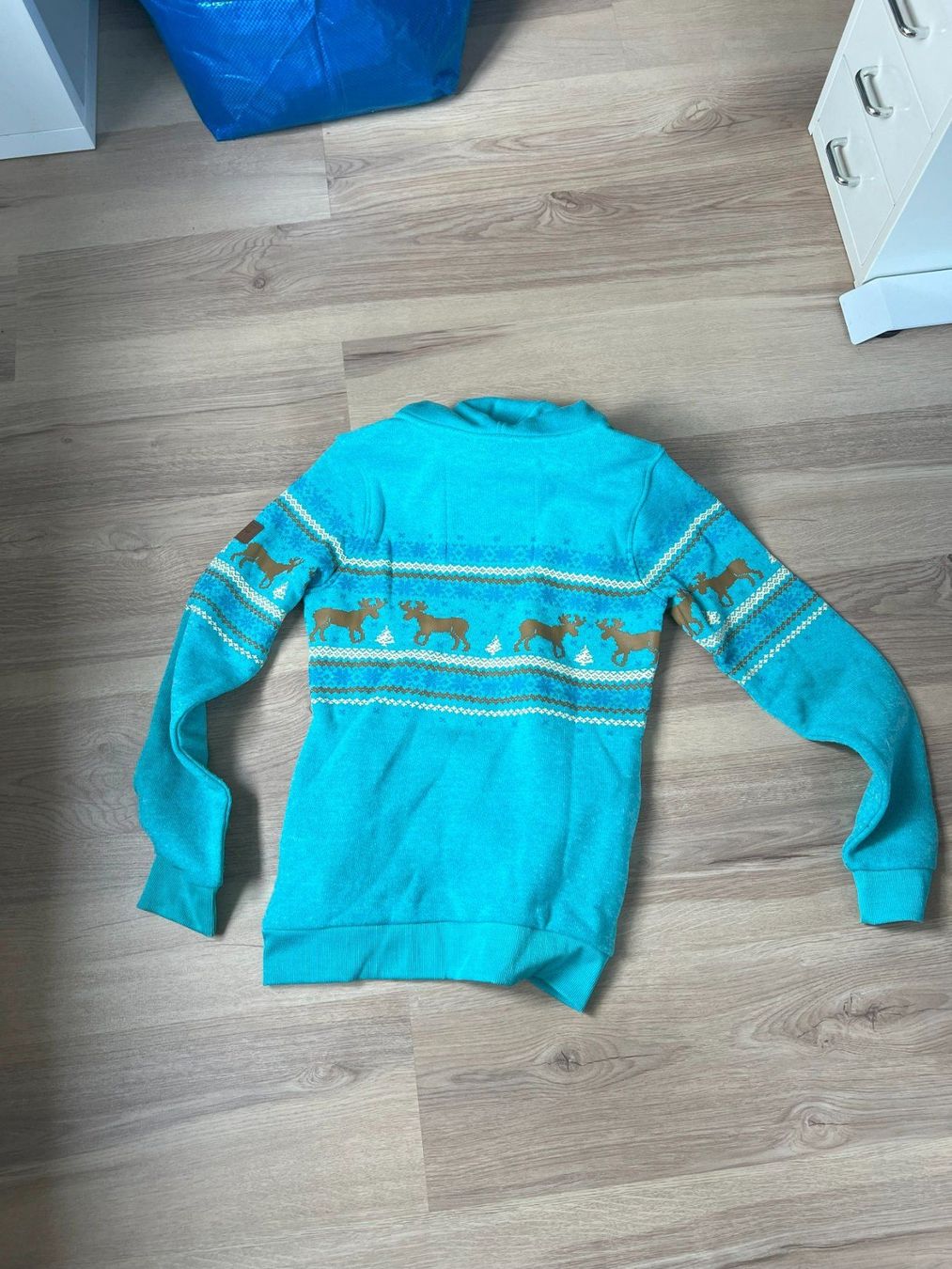 Maglioni & Felpe: Rehall outerwear Kapuzen Pulli in azurblau Gr. S – Usato da Safnern venduto da Sbinchen 1