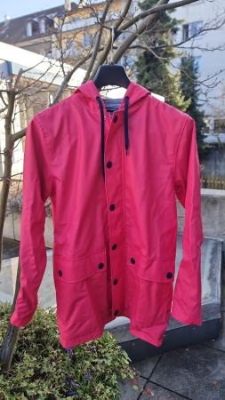 Petit Bateau Regenjacke, pink, Grösse S (Erwachsenengrösse)