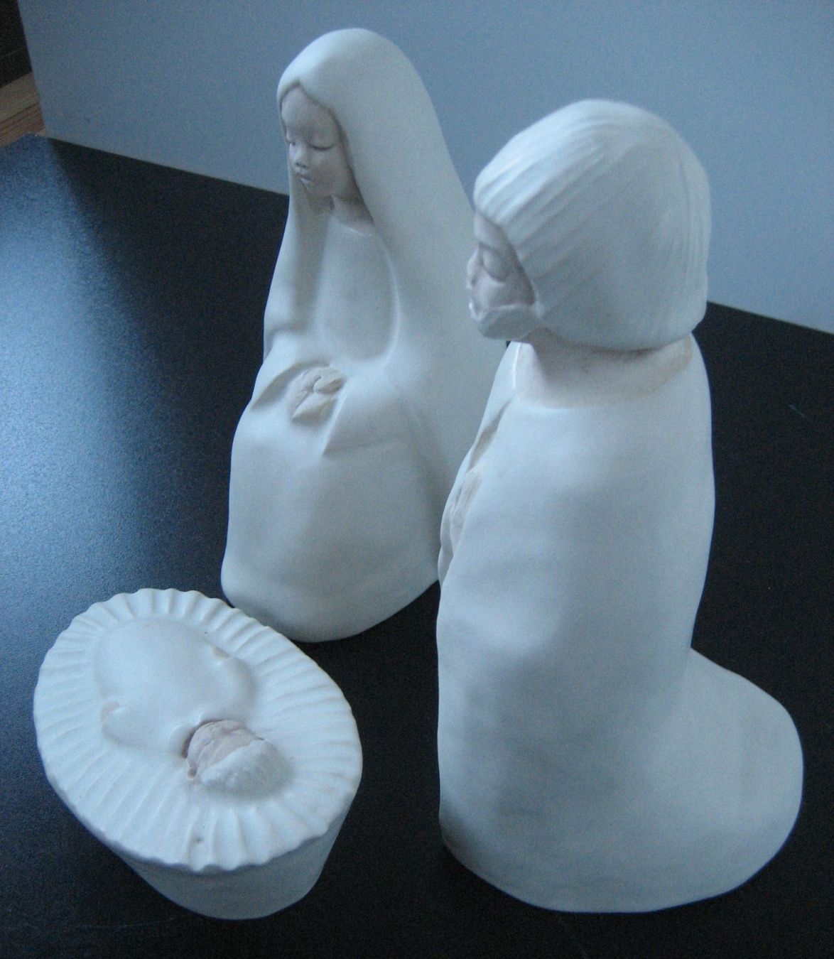 Figuren: Weihnachtskrippe, 3-teilig, Keramik, Handarbeit – Gebraucht aus Hittnau von hjs_yrt7 2