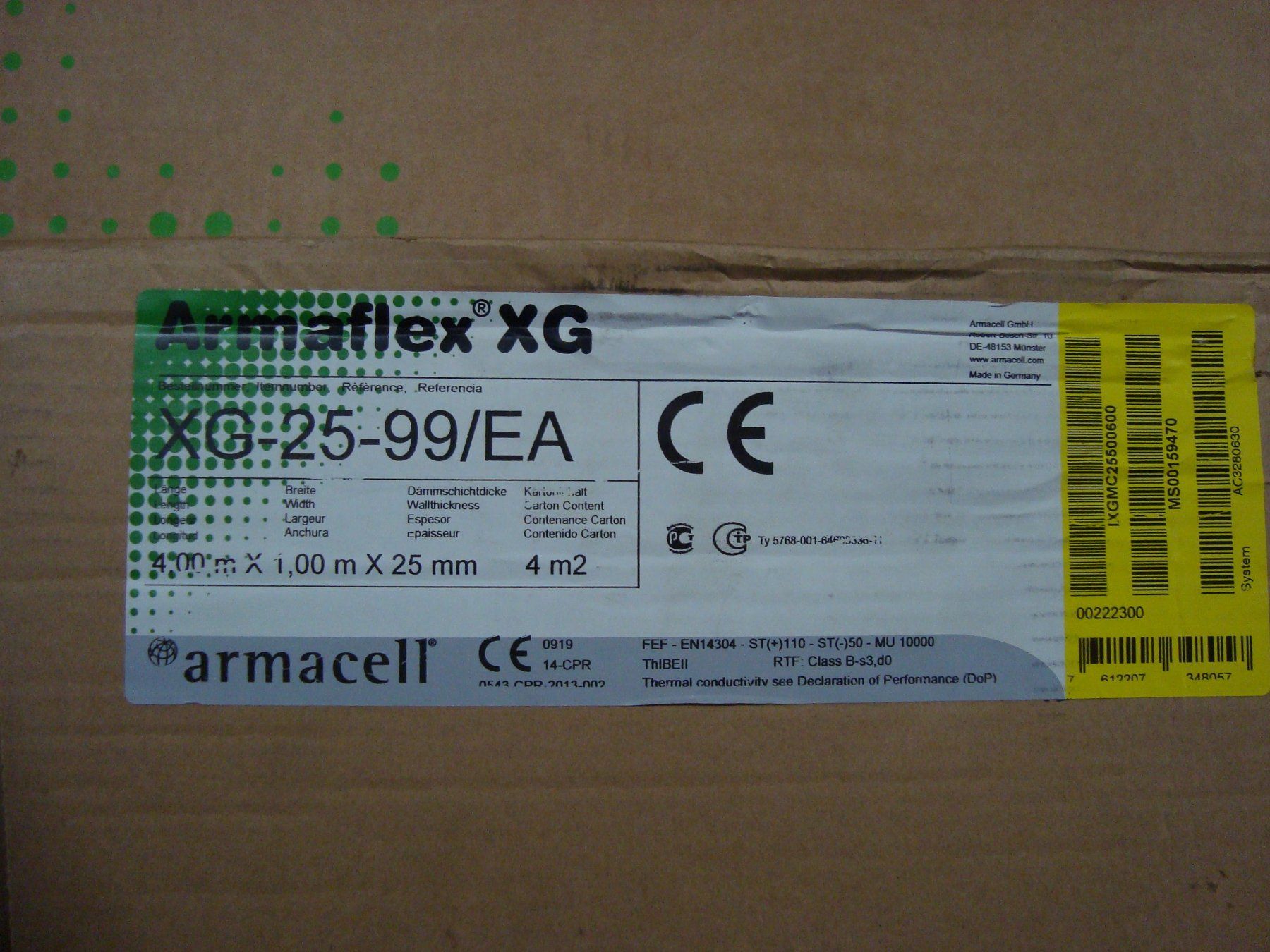 Sanitari: Armaflex XG Isolierung – Nuovo e nell'imballaggio originale da Walzenhausen venduto da Totenkopf0