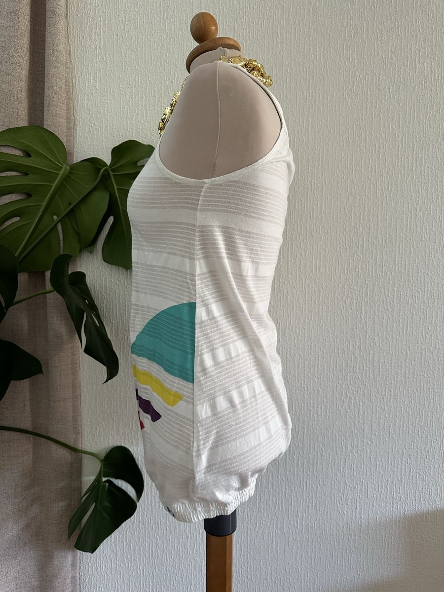 Adidas Top: Adidas Débardeur Blanc Taille 36 Logo Multicolore – Nuovo (secondo la descrizione) da Châtelaine venduto da Alexandra.jankowski 1