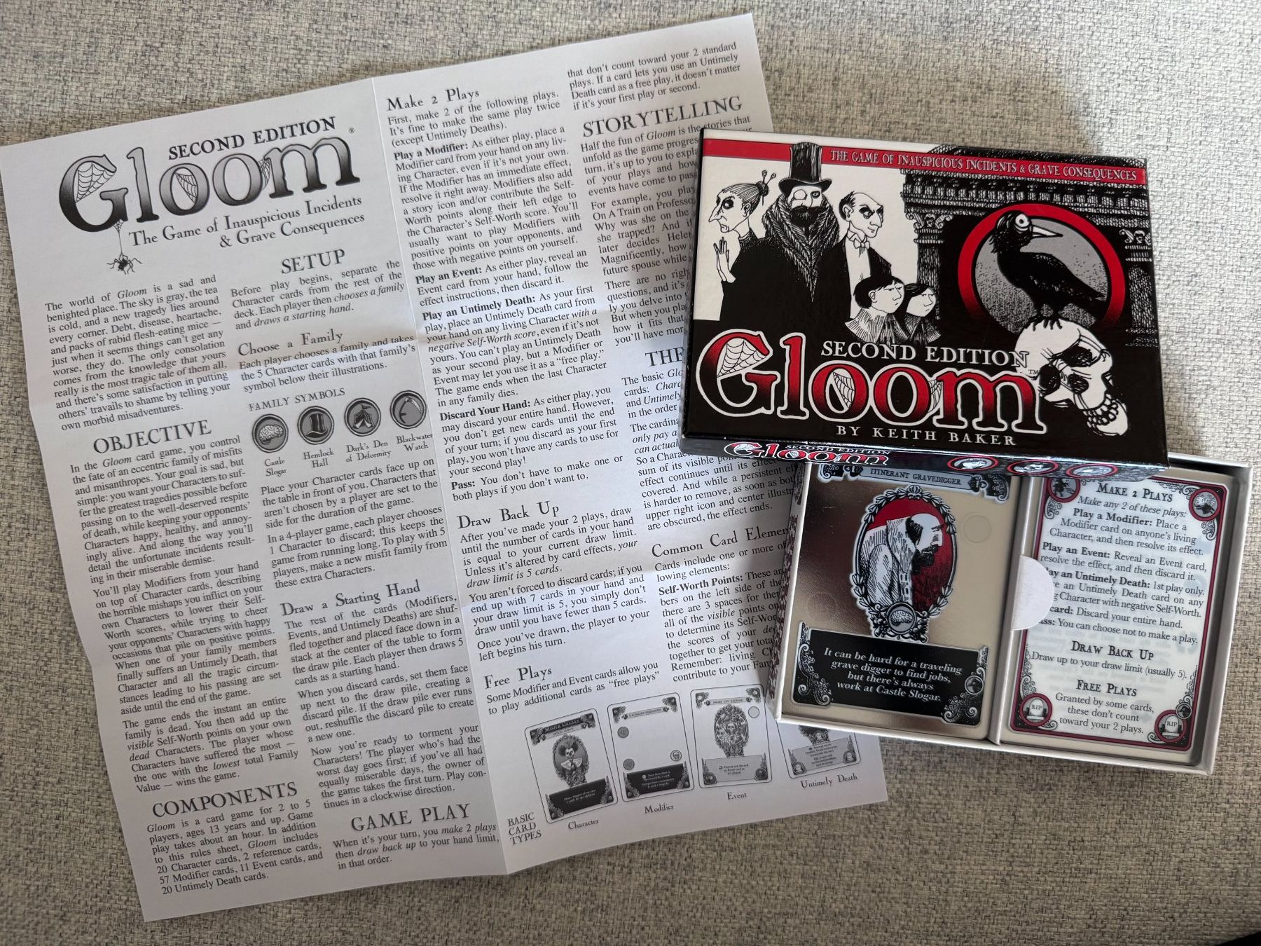 Spiele: Gloom, 2nd Edition - EN – Neu (gemäss Beschreibung) aus Basel von liz_kqf6 2