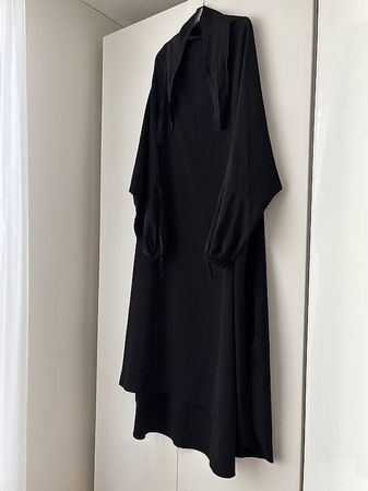 schwarzes Kleid/Jilbab von El Bassira