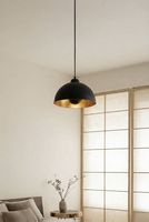 Designer Hängeleuchte schwarz/gold, sehr guter Zustand