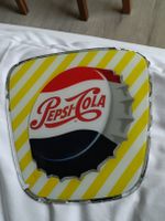 Vintage Hinter Glas Werbung / Pepsi Cola ca. 1960
