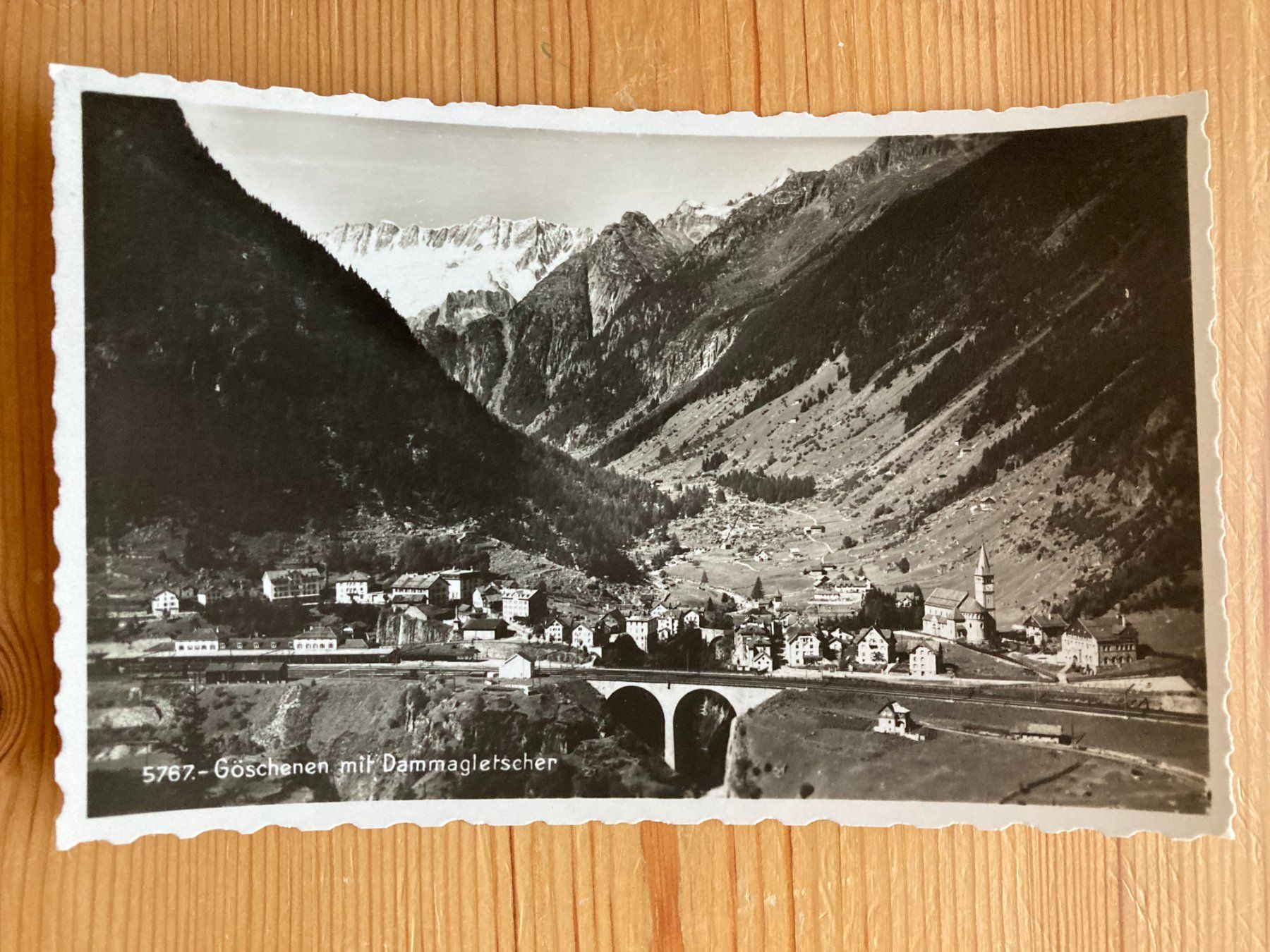 Cartoline postali: Göschenen mit Dammagletscher - AK 1948 – Usato da Oberuzwil venduto da Henri09