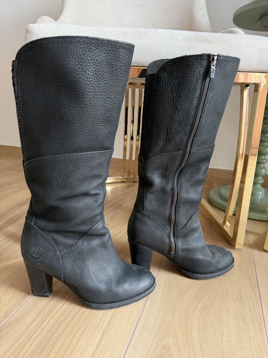 Timberland Scarpe da donna: Timberland Lederstiefel, Schwarz, Gr. 38 – Usato da Burgdorf venduto da mah_6q9l 1