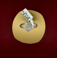 Eleganter 18 Karat Weissgoldring mit Brillanten