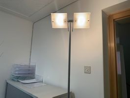 neue Stehlampe silber 186cm