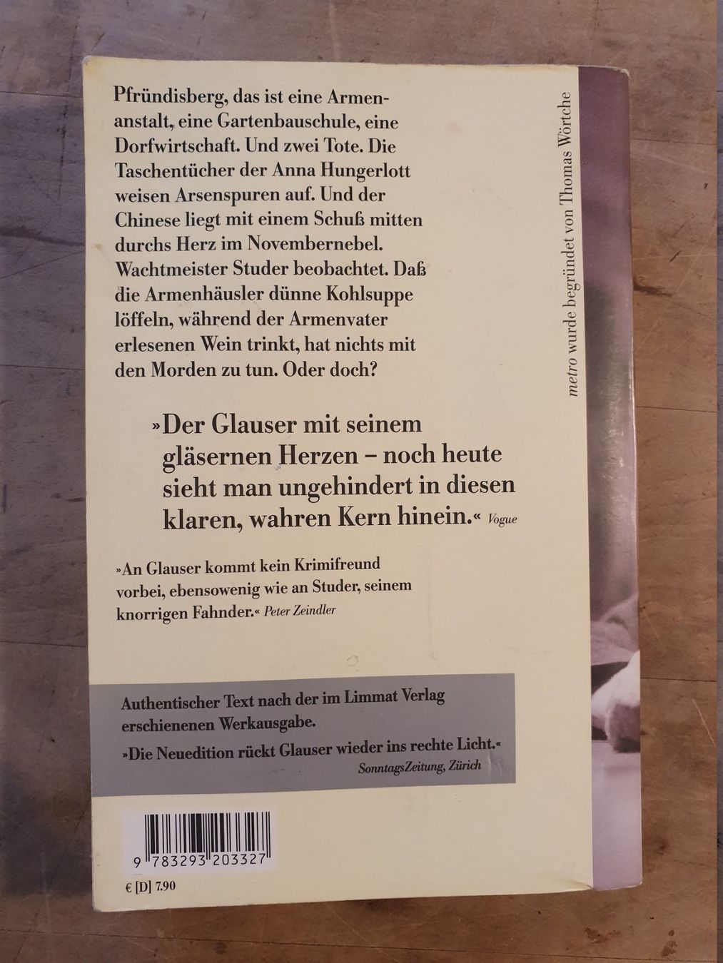 Libri: Der Chinese Friedrich Galuser Metro – Usato da Zürich venduto da loosebone 1