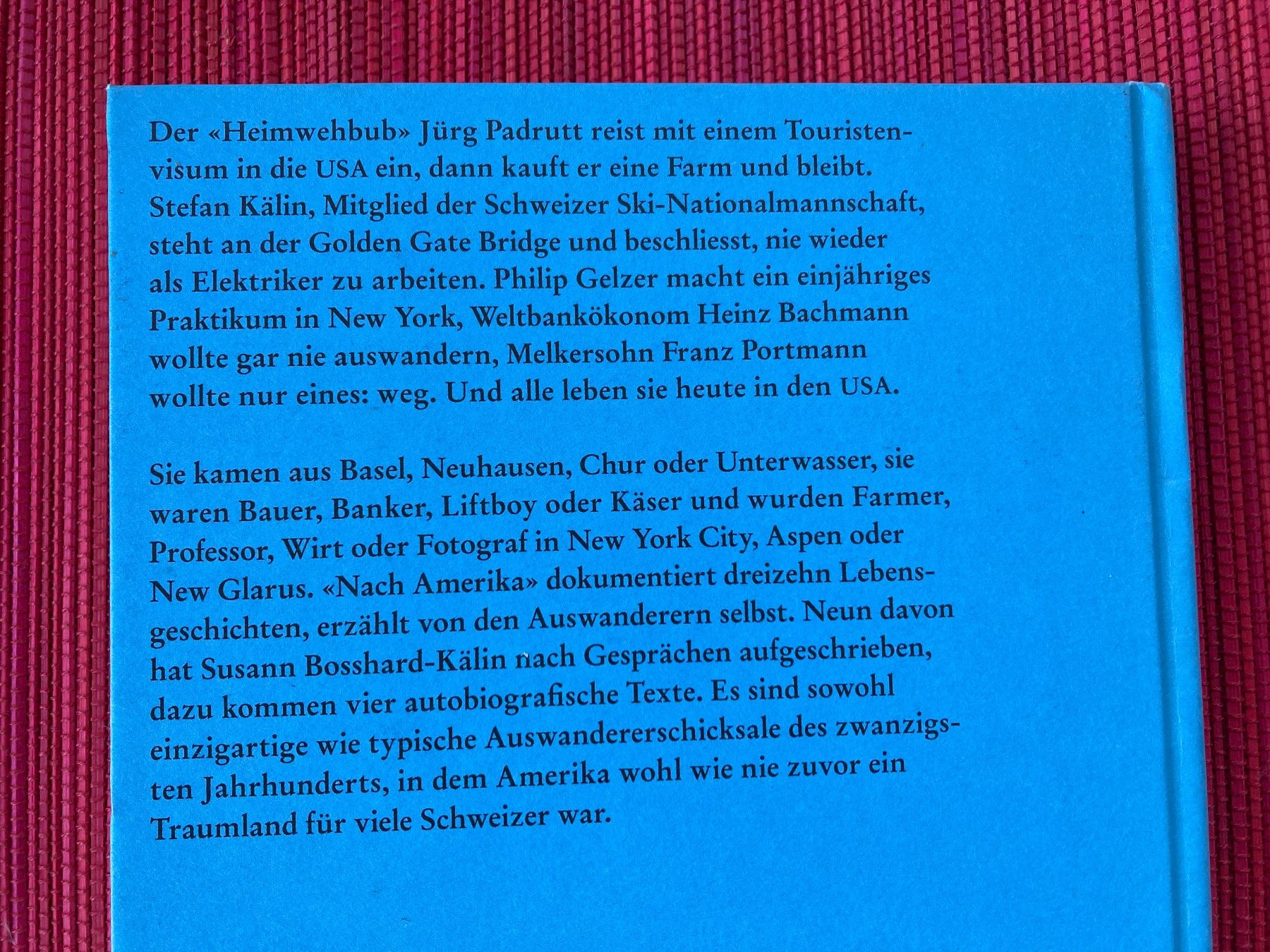 Libri: Nach Amerika, Lebensberichte von Schweizer Auswanderern – Usato da Baden venduto da Yoyo1 1