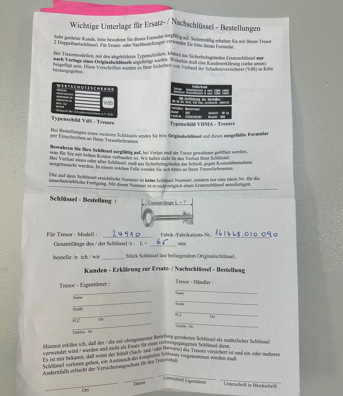 Casseforti: TRESOR AB 1.- !!! – Usato da Zürich venduto da NIKI777 8