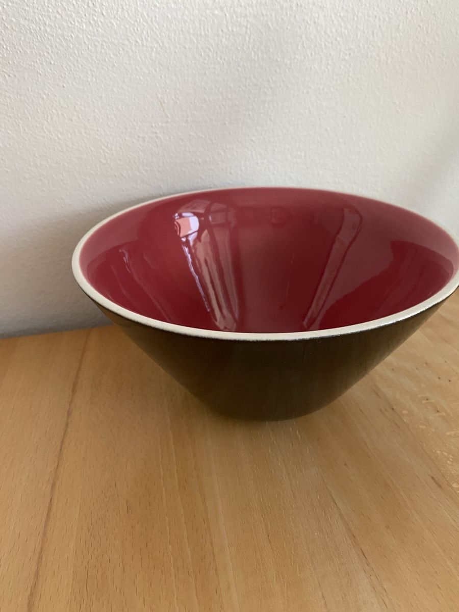 Rössler Ciotole: Rössler Salatschüssel schwarz-violett rot – Usato da Schwarzenburg venduto da Michellu