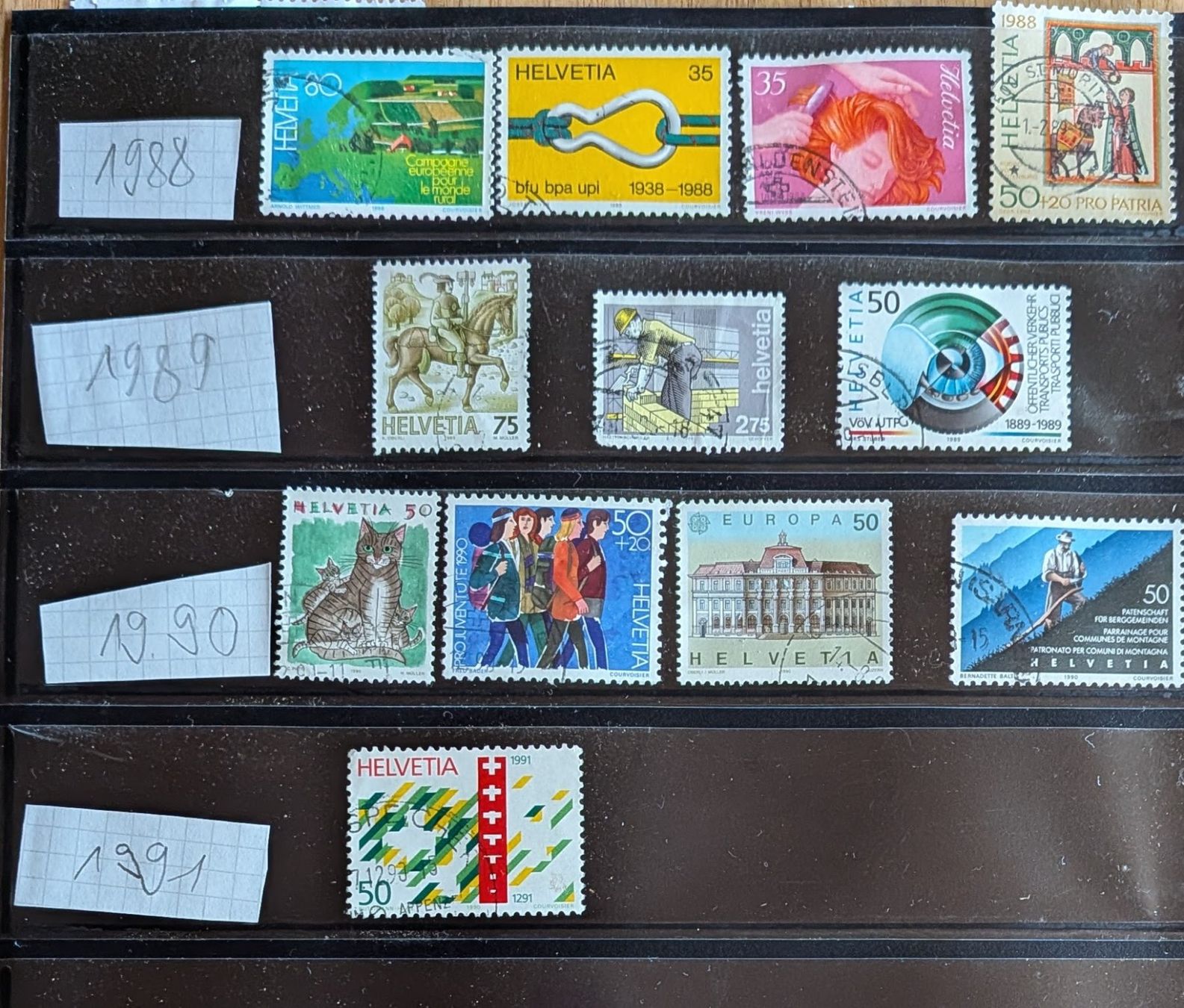 Tutti i francobolli: Briefmarken Schweiz 1939 - 1991 – Usato da Dicken venduto da patorichia 7