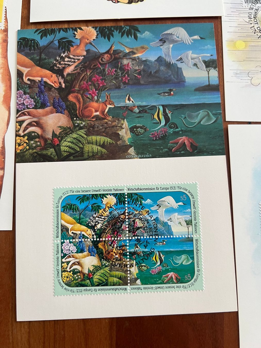 Alle Briefmarken: UNO Wien Maximumkarten 1991 (M733) – Gebraucht aus Hinwil von Sidi4 1