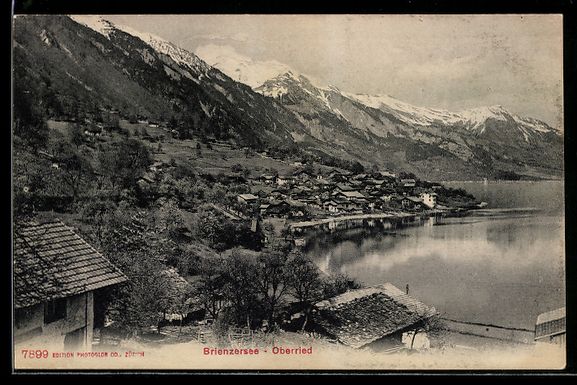 Ansichtskarten: Oberried /Brienzersee, Ortsansicht mit B – Gebraucht aus Berlin von bartko-reher
