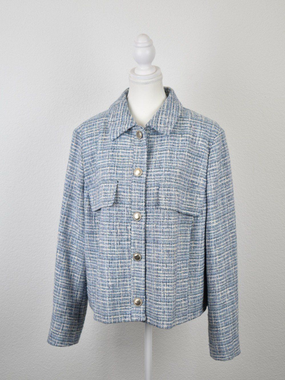 Gerry Weber Giacche: Gerry Weber Blazer, Bouclé Optik, blau, Gr.46 – Nuovo (secondo la descrizione) da Nürensdorf venduto da 2ND_STORY 1
