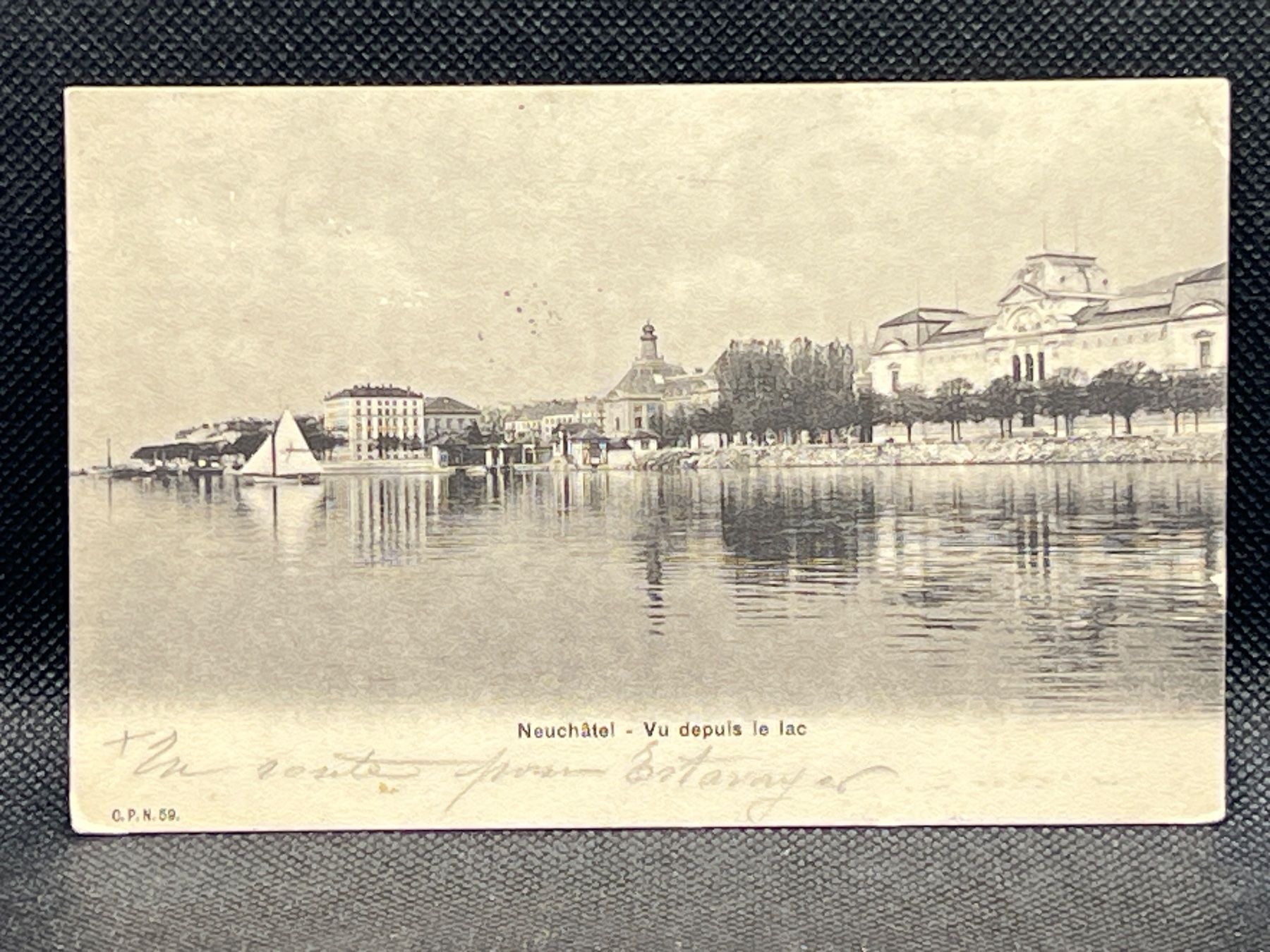Cartoline postali: Neuchâtel - Vu depuis le lac – Usato da Widnau venduto da Brusi9