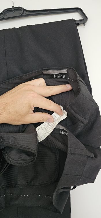 Kleiderpaket Heine Stoffhose schwarz Gr. 52 mit 11 Hemden in 5