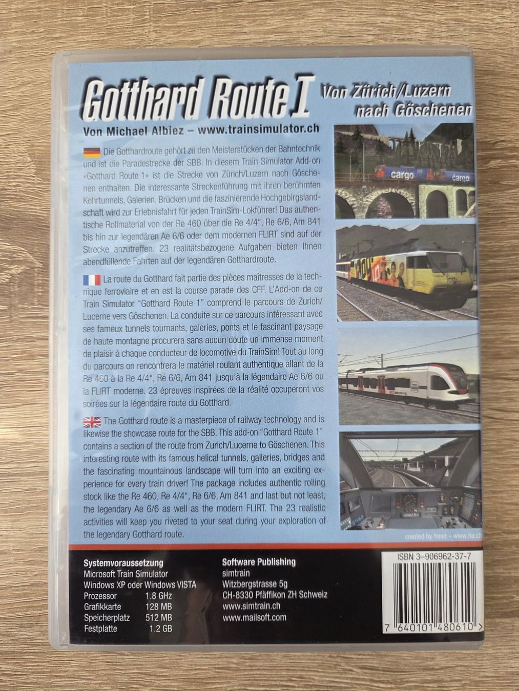 Microsoft Giochi: Gotthard Route I for Microsoft Train Simulator Multilang- PC – Usato da Carouge GE venduto da Franllo 1
