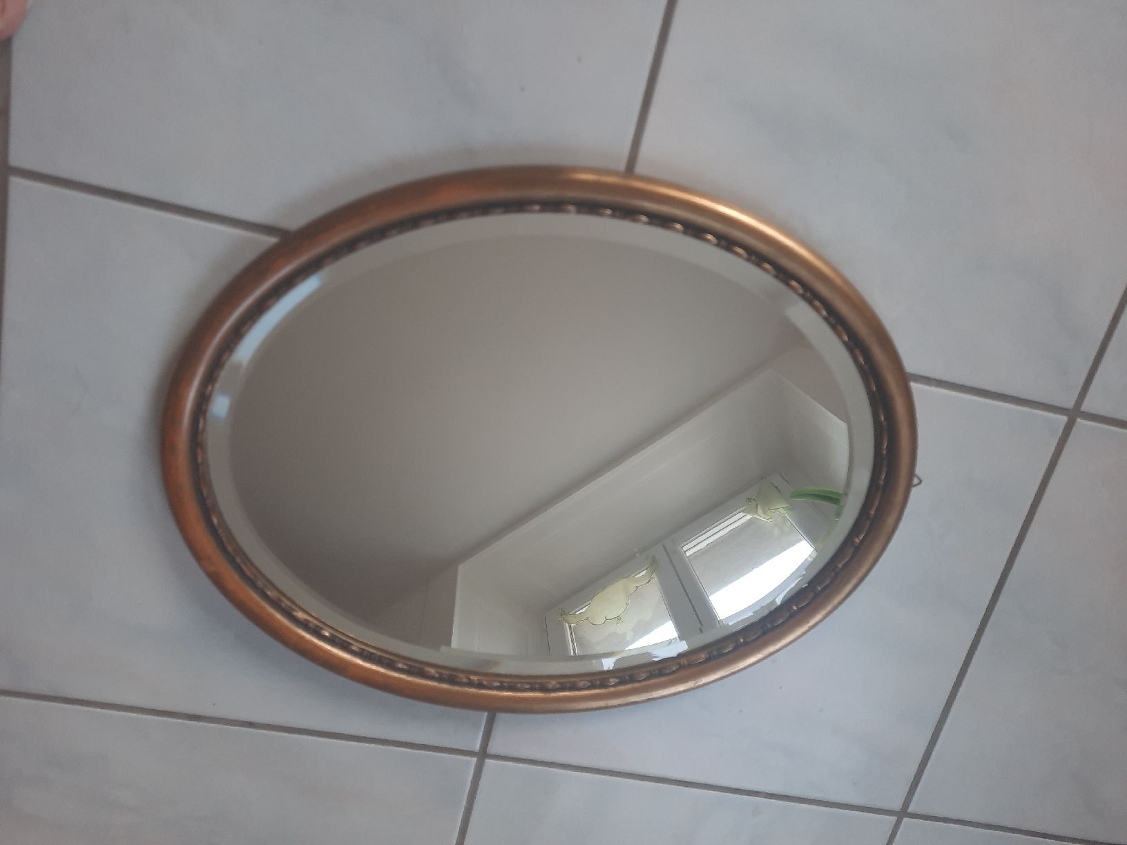 Specchi: Ancien MIROIR OVALE, BISAUTÉ – Usato da Le Locle venduto da marylise01
