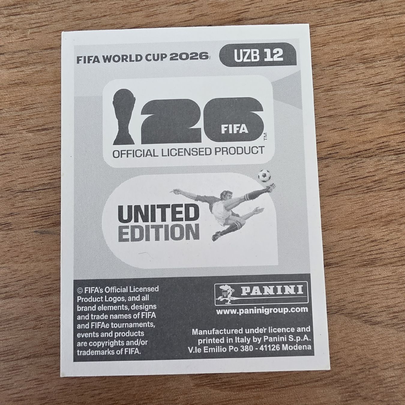 Panini Carte collezionabili:  Panini  Jamschid Iskanderov UZB12 – Nuovo e nell'imballaggio originale da Buchs AG venduto da LogoParts 1