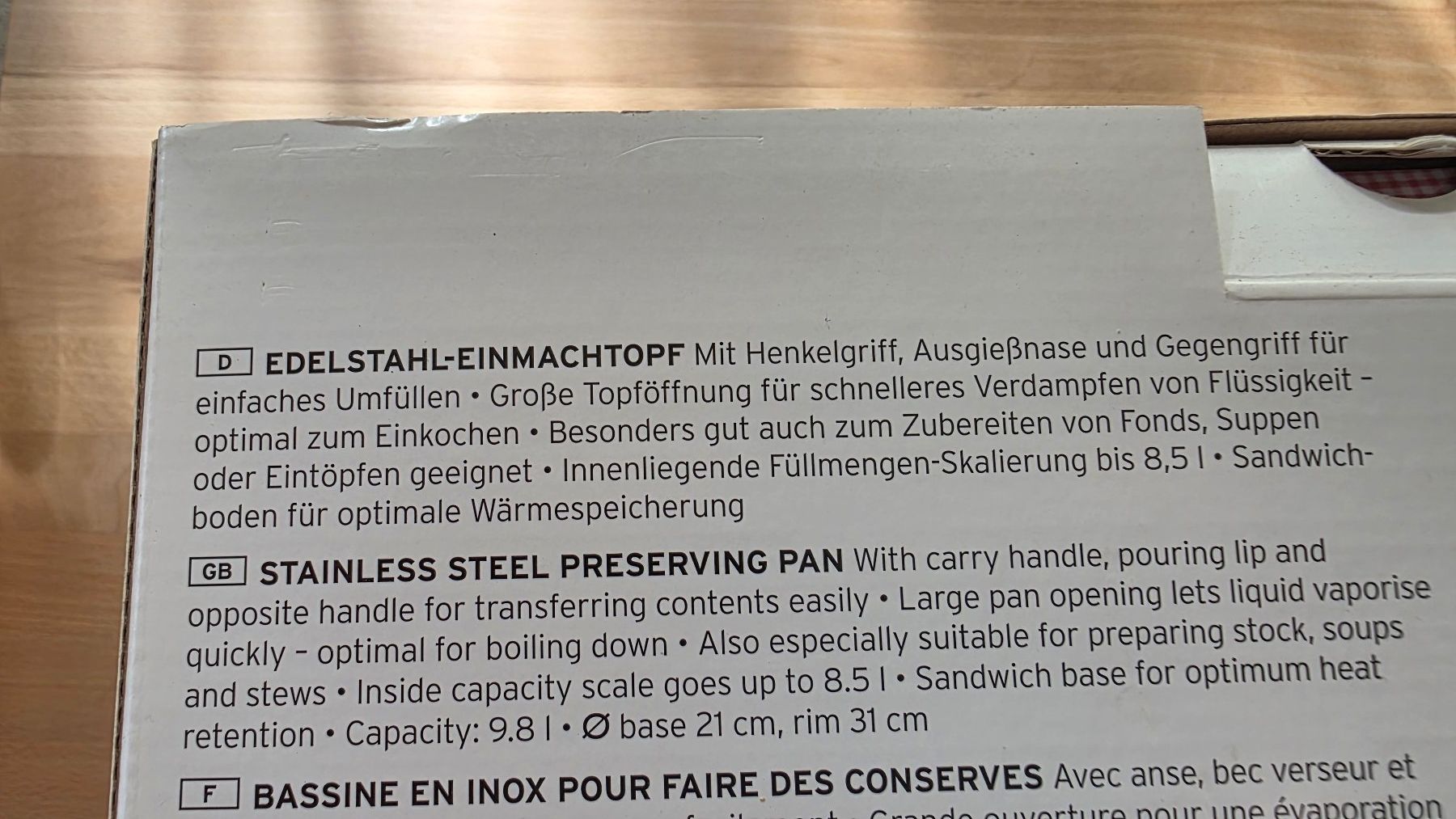 Pentole: Edelstahl Einmachtopf – Usato da Wettswil venduto da Schnuebe 2