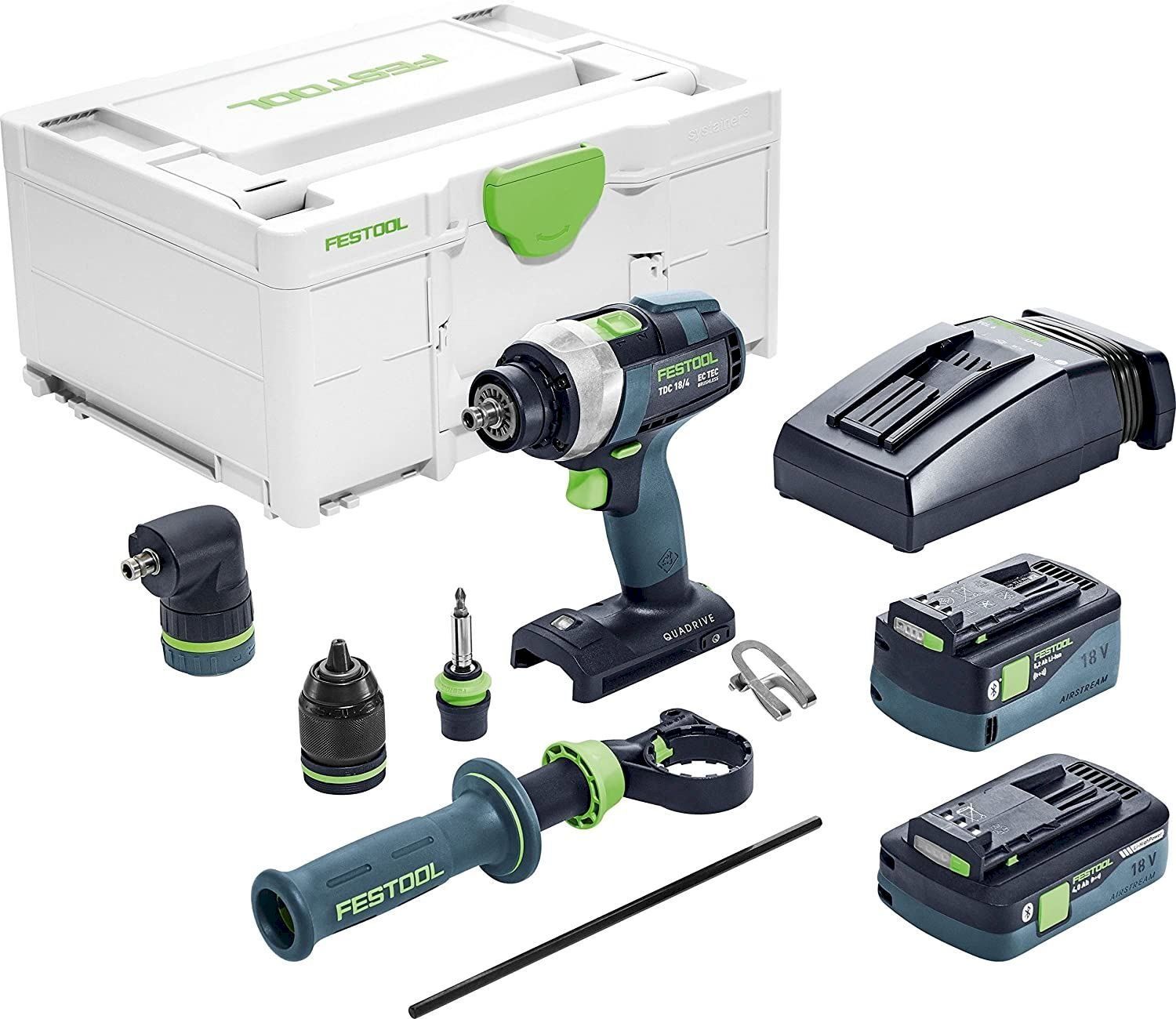 Bohrmaschinen: Festool QUADRIVE TDC 18/4 5,2/4,0 I-Set – Neu und originalverpackt aus Bottighofen von zaap