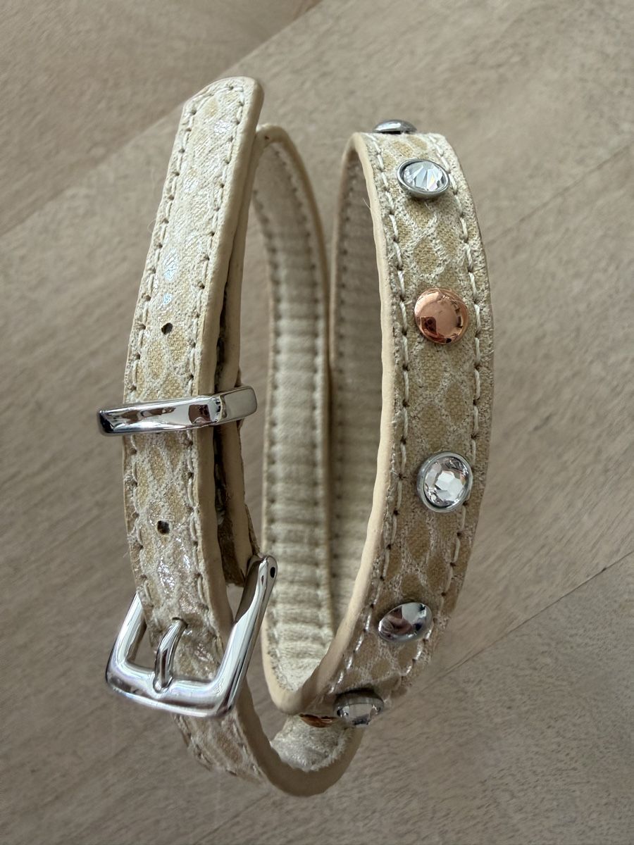Bracciali & Braccialetti: Wickel Armband, beige mit Strass! – Nuovo (secondo la descrizione) da Lyss venduto da Sibella56
