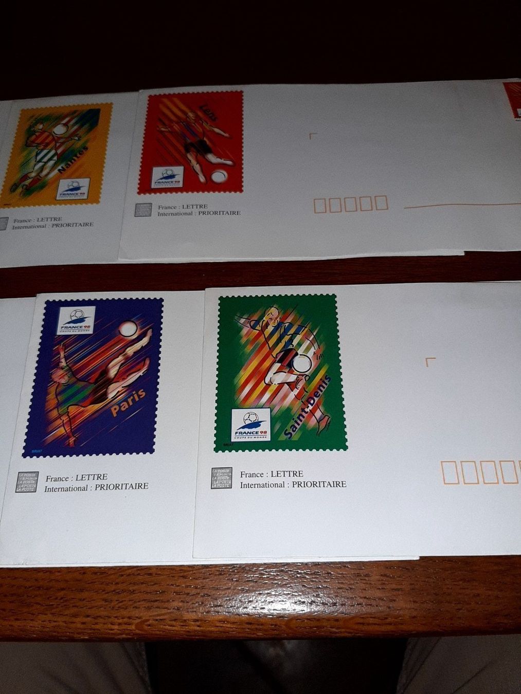 Tutti i francobolli: 7 enveloppes coupe du monde 1998 – Nuovo (secondo la descrizione) da Le locle venduto da juliensaran 2