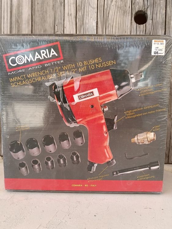 CHERIPOLI Akku Schlagschrauber 520Nm - 1/2" Antrieb Bürstenlos - Mit 6 Stecknüssen