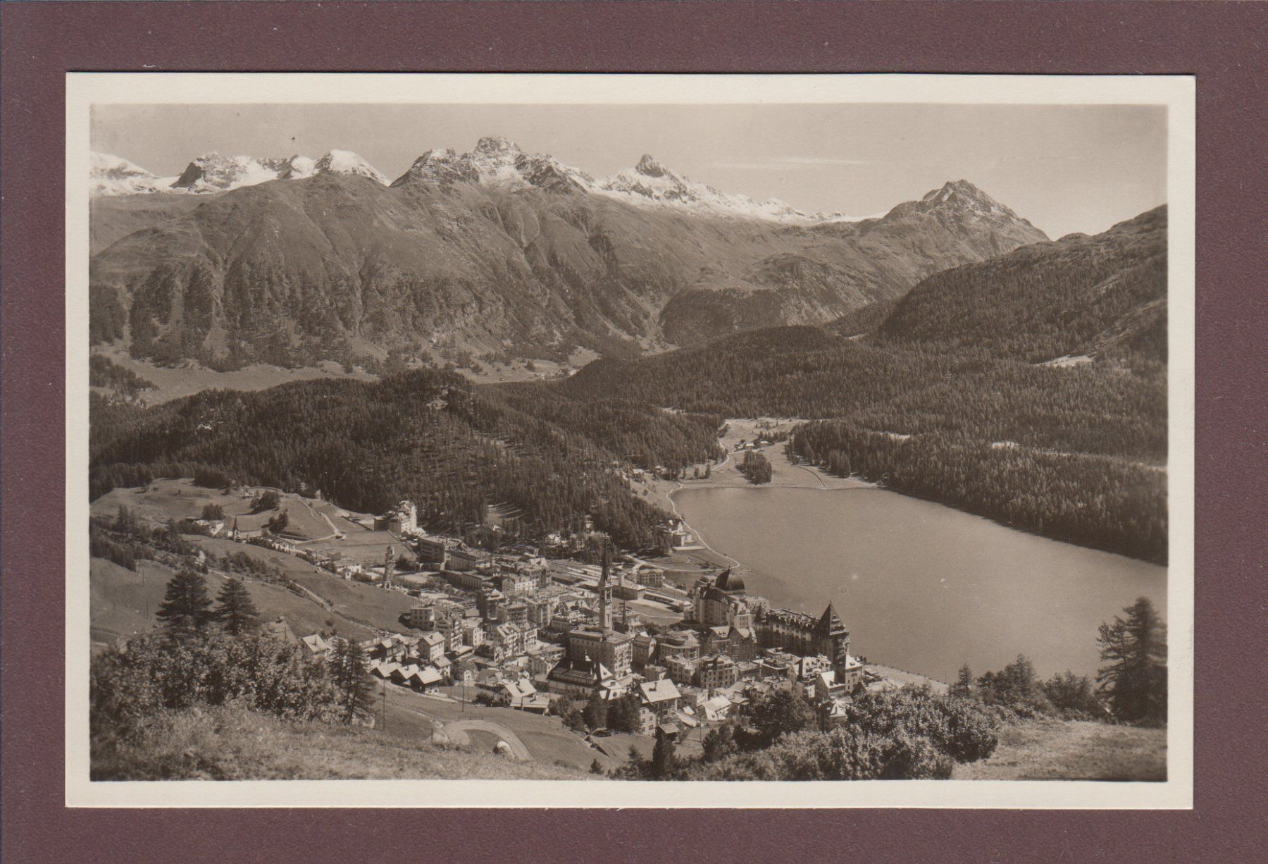 Cartoline postali: ST. MORITZ - 1936 – Usato da Pully venduto da nicecards