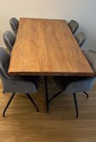 Esstisch aus Holz inkl. 6 Stühle