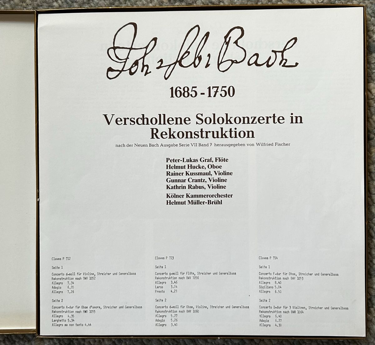 Vinyles: Flötenkonzerte mit Peter-Lukas Graf, 7 LPs – D'occasion à Lengnau BE par AgriOttu 5